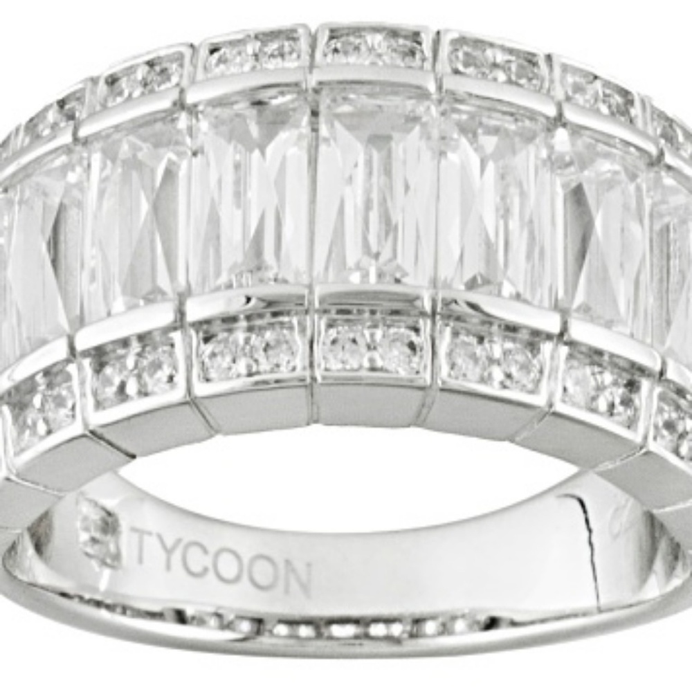 White Diamond Simulant Ring